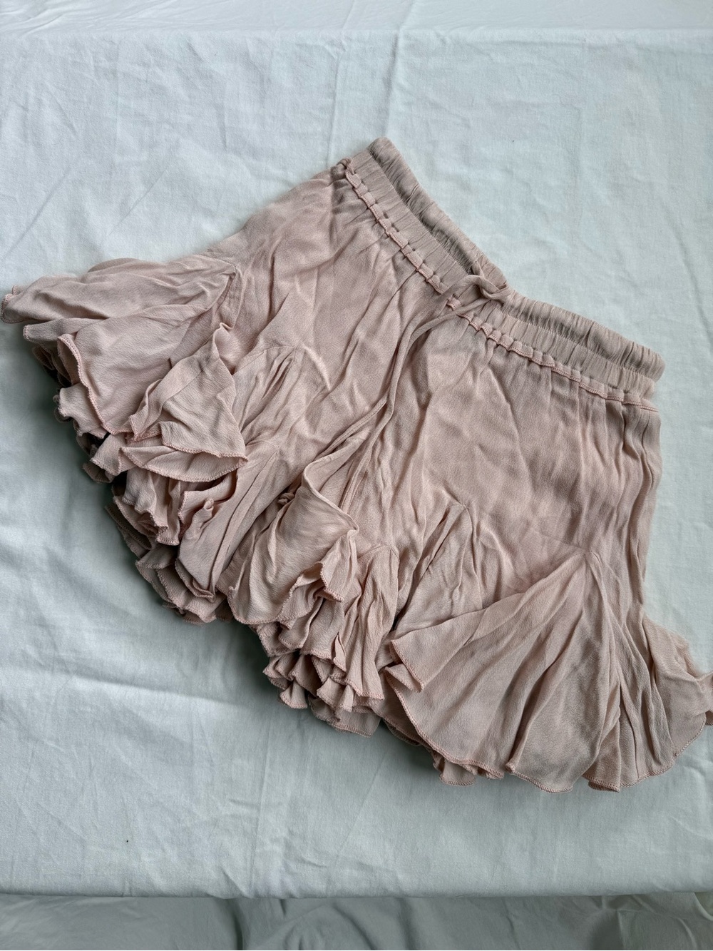 VICI | Ruffled Pink Mini Skirt